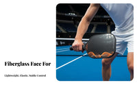 Enlarged Sweet Area Pickleball Paddle Set Lightweight Fiberglass Pickleball Paddle Shock Absorbing for Men, Women, Training, Outdoor, Indoor