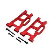 2 Pieces Rear Lower Swing Arm Anodized Finish Rear Lower Shock Absorption Arm RC Car Upgrade Part for Rough Terrain