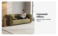 Light Luxury Upholstered Single Sofa Nordic visually pleasing Scalloped rear Couch architectural and aesthetic Seating Furniture Minimalist Design for Interior Designers, Business Owners, Living Room, Reception Area, Hotel Lobby, Bdeliveredique