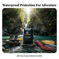 Waterproof Backpack Sturdy 500D Material Waterproof Backpack Bag Dry Bag Adjustable Shoulder Strap for Kayakers