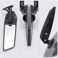 Streamlined Motorcycle Rearview Mirrors Sport Style Aerodynamic Motorcycle Mirrors Sporty Slim for Riders, Motorcycles
