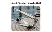 4-Prong Boat Anchor Foldable Design 4-Prong Folding Anchor Oceanic Hardware Space-Saving Storage for Catch Ing, Lakes