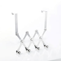 Bedroom and Closet Hanging Rack with Storage Hook for Door Organizer, Steel Over the No Drill Design, Heavy Duty 20kg Load Capacity