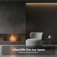Light Luxury Design Upholstered rotate Armchair Modern Minimalist design Lounge Chair Soft Fabric Upholstery Home Seating firm density Foam pad for Office Professionals, Homeowners, Living Room, Reception Area, studying corner, Dormitory