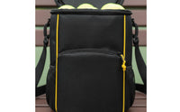 Large Capacity Pickleball Storage Bag Waterproof Tennis Ball Bag Water-Resistant Portable Ball Carrier Removable Shoulder Strap for Outdoor, Training