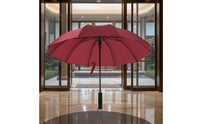 Water-Repellent Straight-Handle Umbrella Waterproof 10 Rib Umbrella Windproof Business for Professionals