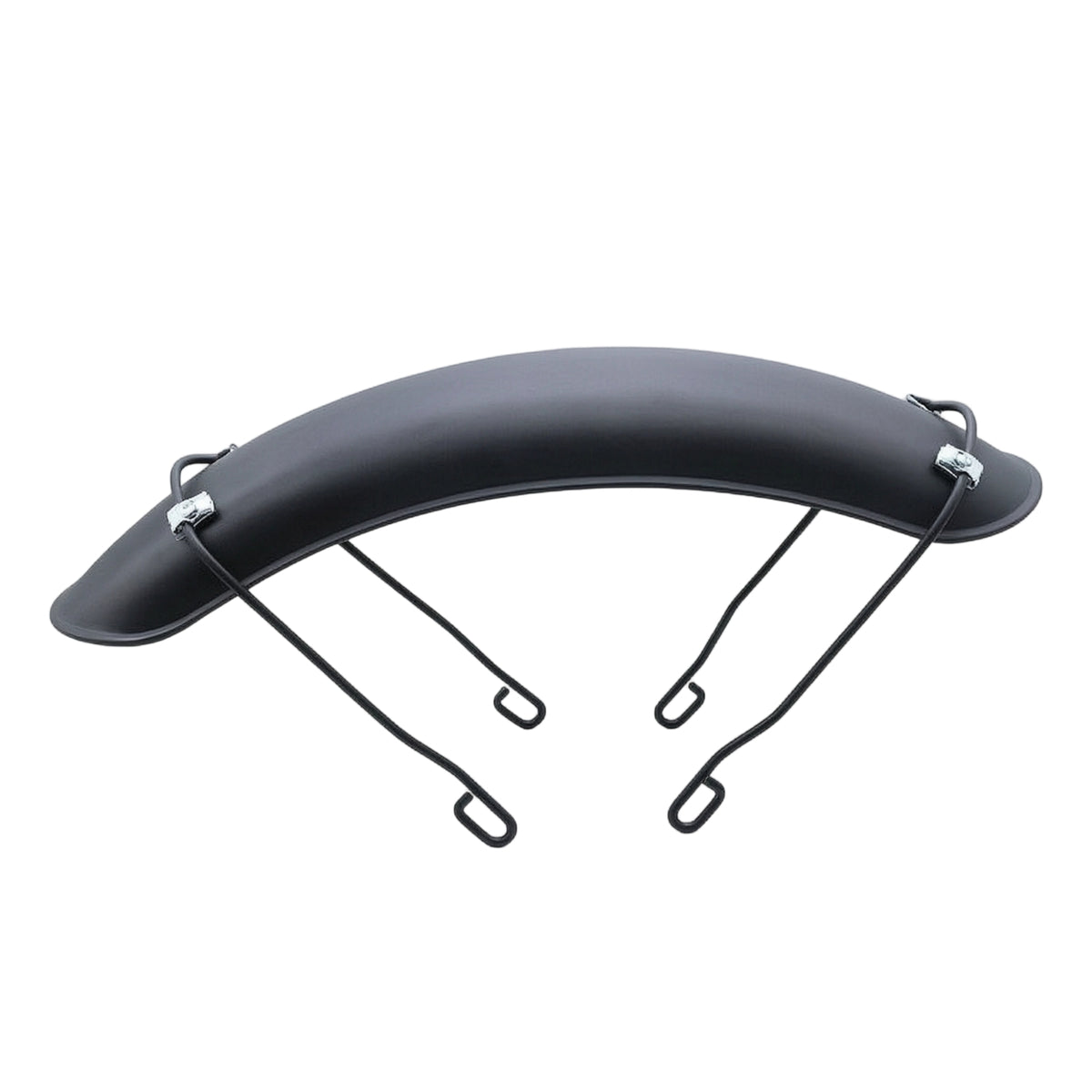 Universal Front Motorcycle Guard Matte Black Motorcycle Guard with Mounting Stays Sturdy Front Wheel Mudguard Retro for Vintage Restorations