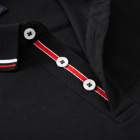 Men's Short Sleeve Polo in Solid Color with Loose Fit Design, Wrinkle Resistant for Casual Wear and Sports, Stand Style