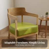 Comfortable padding Upholstered Wood Frame Armchair Ergonomic Backrest Upholstered Wood-Frame Seat firm-density Foam Padding Accent Chair Retro Design for Cafe Owners, Interior Designers, Reception Area, Office, perusing alcove, Living Room