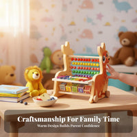 Educational Abacus Xylophone Toy Early Musical Development 8 Note Xylophone Abacus Toy Develops Hand-Eye Coordination for Preschool