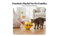 Chick Shaped Wobbler Toy Chew-Resistant Cat Brain-Teaser Feeder Mental