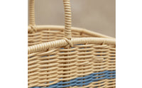 Handheld Basket with Handle Handwoven Woven Basket with Handle Sturdy for Tabletop
