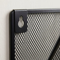 3 Tier Wall Mounted File Holder, Metal Document Rack for Office Storage, Hanging Magazine for Students and Home