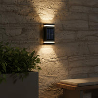 Solar-Powered Wall Light Waterproof Solar Outdoor Wall Lamp Wire Cordless