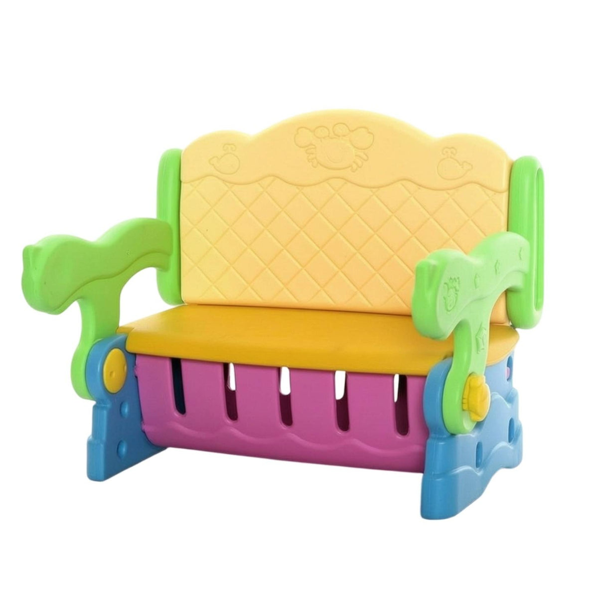 Chair Indoor Chair with Armrests No Assembly Armchair for Playroom, Bedroom, Learning Corner