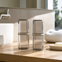 Portable Travel Toothbrush Holder and Mouthwash Cup Set