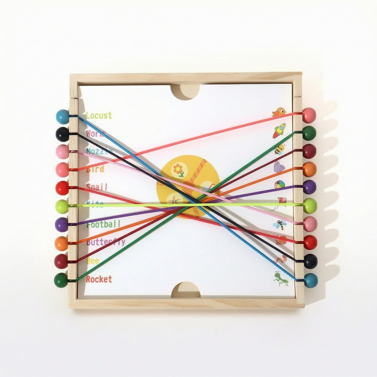 Untying Board with Cords Educational Wooden Puzzle Board Toy Long-Lasting Sturdy for Preschoolers, Homeschool, Classroom