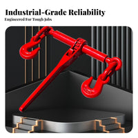 High Strength Ratchet Load Binder Drop Forged Heavy Duty Chain Binder Secure Locking for Riggers, Farmers, Transportation, Industrial Use