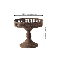 Iron Pedestal Planter Openwork Pot for Centerpieces