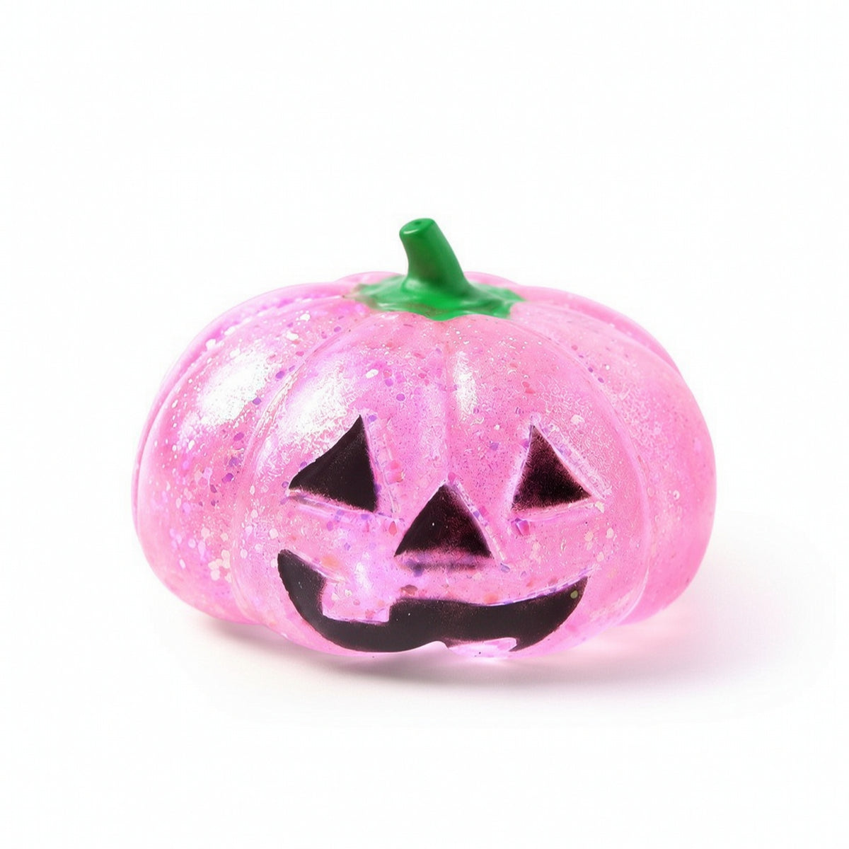 Halloween Pumpkin Compress Toy Stress Relief Jack-O'-Lantern Compress Toy Soft Pumpkin Stress Ball Stretchable for Desk, Classroom