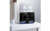 2-in-1 Bottle Warmer with Sterilizer Digital Bottle Warmer Countertop Compact for Newborns