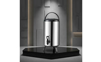 Insulated Beverage Barrel with Tap Easy to Clean Insulated Beverage Dispenser Stainless Steel Drink Server Ergonomic Handle