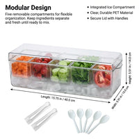 Storage Containers with Lids, Salad Bar Container, Fridge Organizer, Meal Prep Food Storage, Kitchen Organizer with Lid, Refrigerator Organization