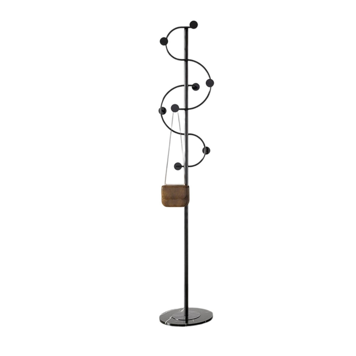 Italian Luxury Aesthetic Sculptural Coat Rack complimentarystanding Garment Stand stylish Clothes Valet Minimalist Design for Homeowners, Professionals, Bedside, Entryway, Walk-in Closet, Living Room
