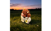 Scottish Cattle Yard Lamp Housewarming Gift Scottish Cattle Statue Waterproof Yard Ornament for Courtyard