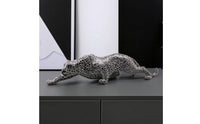 Leopard Figurine Decorative Leopard Statue Panther Statue Elegant Cheetah Sculpture Eye-Catching for Home Decorators