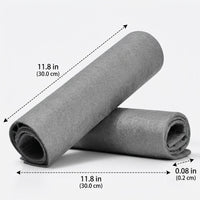 Super Microfibre Cleaning Cloths, Gray 30x30cm Thick Microfiber, Car Cleaning Products for Glass and Panes