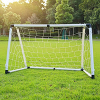 Detachable Soccer Goal with Net Easy-to-Set-up PVC Soccer Goal Sturdy Stable for Children, Families, Toddlers, Outdoor, Backyard, Indoor