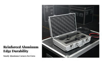 Wireless Audio Device Protective Case Shockproof Safeguarding Case with Foam Insert Locking Foam Briefcase Shock & Collision