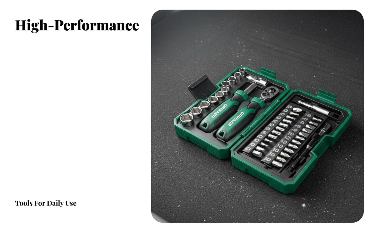 Tool Kit Bits Ratchet Screwdriver Set Anti-Slip Grip Ratchet Screwdriver and Set for DIY Enthusiasts, Home Repair