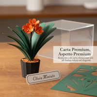 Jeancard 3D Laser-Cut Clivia Paper Model Kit