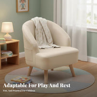 Soft Textile Upholstery Upholstered child's Armchair Comfortable Seating Upholstered youngsters' Club Chair High-Density Foam Toddler Seat Materials for Toddlers, Children, Preschoolers, Kindergarten, Reading Corner, Playroom, Nursery