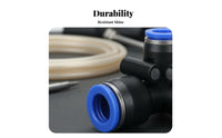 High Temperature Resistant Push-to-Connect Quick Connect Pipe Fitting for Gardeners, DIY Enthusiasts, Greenhouse, Garden, Patio