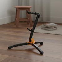 Long-Lasting Foldable Saxophone Stand Padded Contact Points Alto Tenor Sax Stand Portable Saxophone Tripod for Musicians, Students, Home Studio, Stage Performance, Music Class