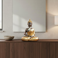 Buddha Statue Thai Style Buddha Decor Statue Handmade House Decoration for Entryway, Living Room
