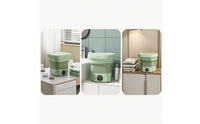 Foldable Washing Machine Extract waterDrying Mini Washing Machine Portable Washer with Drain Hose Collapsible for Students