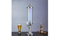 Illuminated Beer Dispenser with Ice Column Clear Beer Dispenser Easy-Pour Drink Dispenser with Tap Refrigerated for Home Bar, KTV