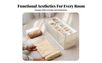 textile Drawer with Dividers Foldable Clothing Divider Box adaptable for children
