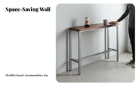Narrow sofa table Bar Table Set utilitarian Design Pub Furniture Modern aesthetic and appearance Household Furnishing for partners, Small areas, Living Room, morning meal corner