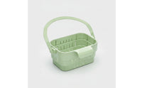 Collapsible Sink Colander with Flip Cover Space-Saving Hanging Sink Basket Quick Drainage Drain Basket Compact for Rv