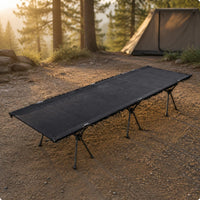Metal Frame Press-Lock Camping Cot Compact Folding Camping Cot
