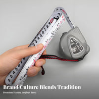 Sturdy 5m Steel Tape Measure Portable Lu Ancient Ruler Easy Read for Carpenters, Construction Workers, Woodworking, Home Improvement