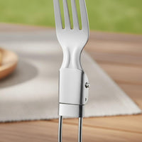Camping Fork Spoon Chopsticks Set Compact Foldable Cutlery Set Portable Utensil Kit for Journeyers, Campers, Picnic