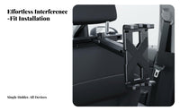 Car Headrest Tablet Mount Universal Compatibility Car Headrest Tablet Holder Rear Seat Phone Holder Hands-Unrestricted Viewing