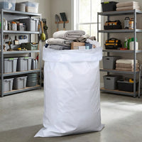 Pale Double-Layer Debris Sacks with Moisture Barrier Bags, 58 gsm Garden Waste Bags for Storage, Reusable Polypropylene Garden Bags for Moving