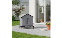 Outdoor Cat House Textile-coveredCovered Raised Cat House Warm Animal Housing for Cold Weather